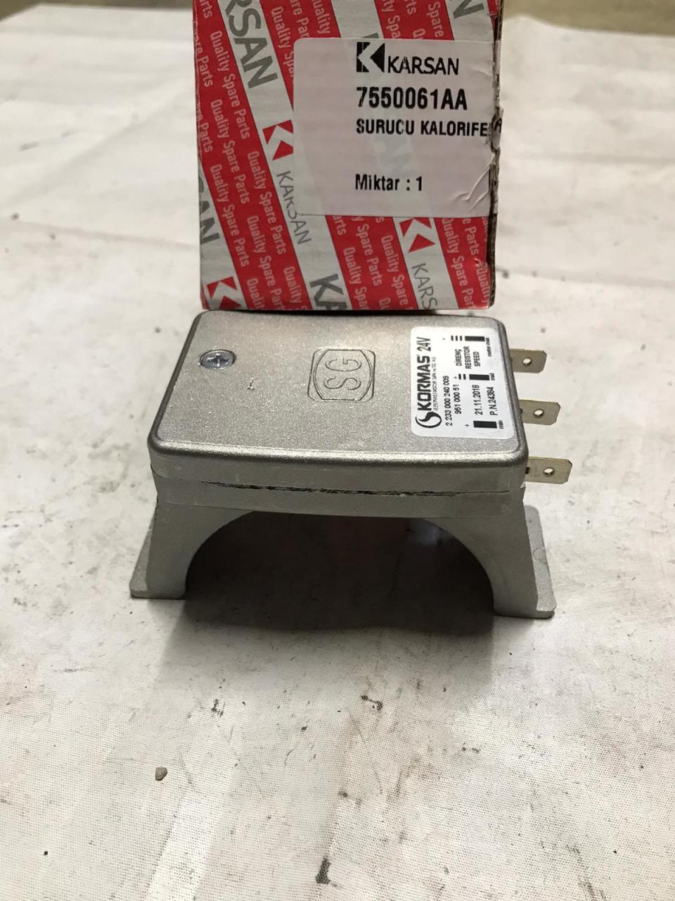 Karsan Direnç Sürücü Kalorifer Rezistansı 24V Atak 7550061AA