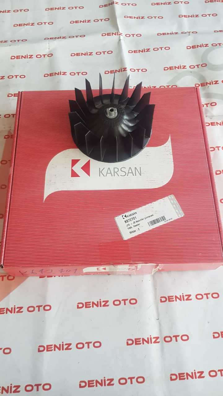 Karsan Kalorifer Pervanesi J9-J10 K672701 Yedek Parça Ankara Deniz