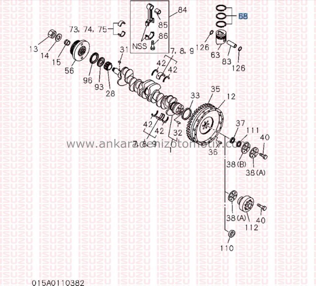 Isuzu NPR 59 Piston Segman Setı
