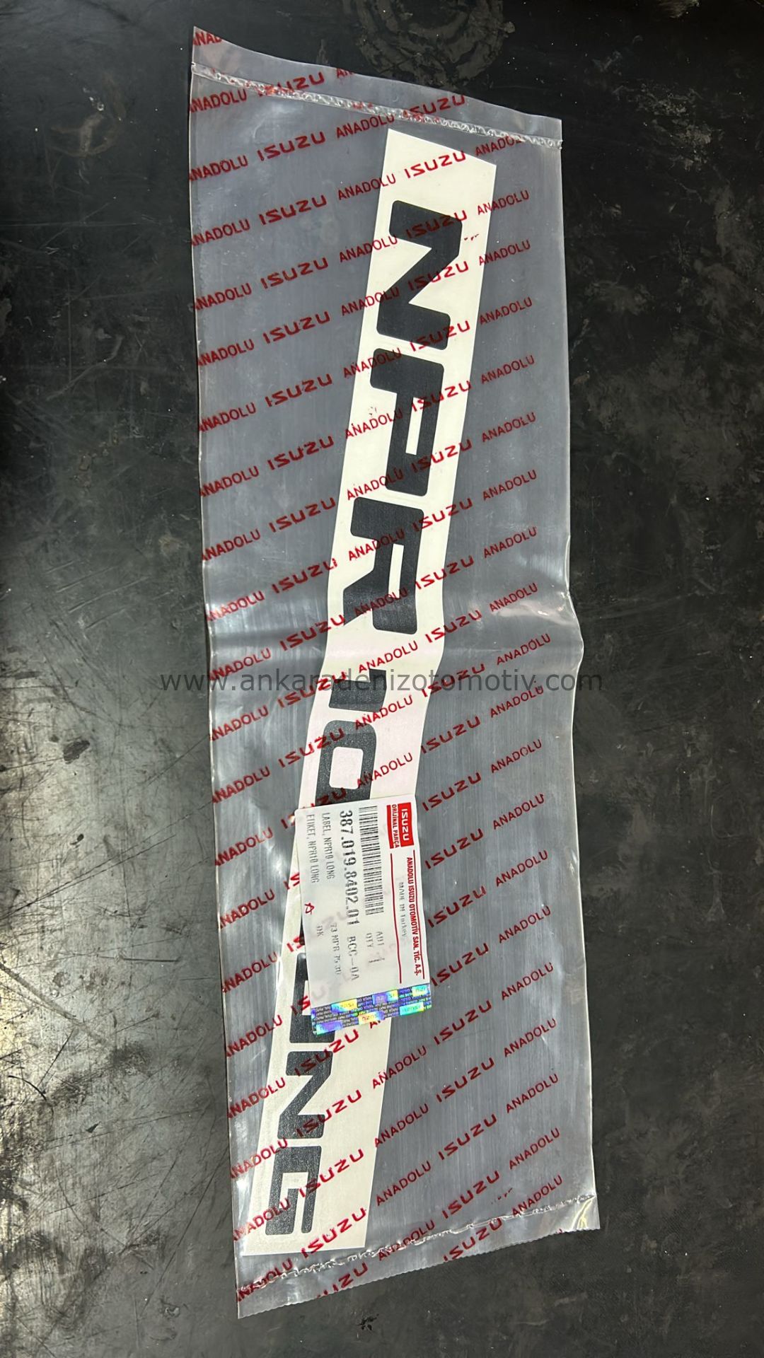 ISUZU NPR 75 Öodel Etiket Npr 10 Long