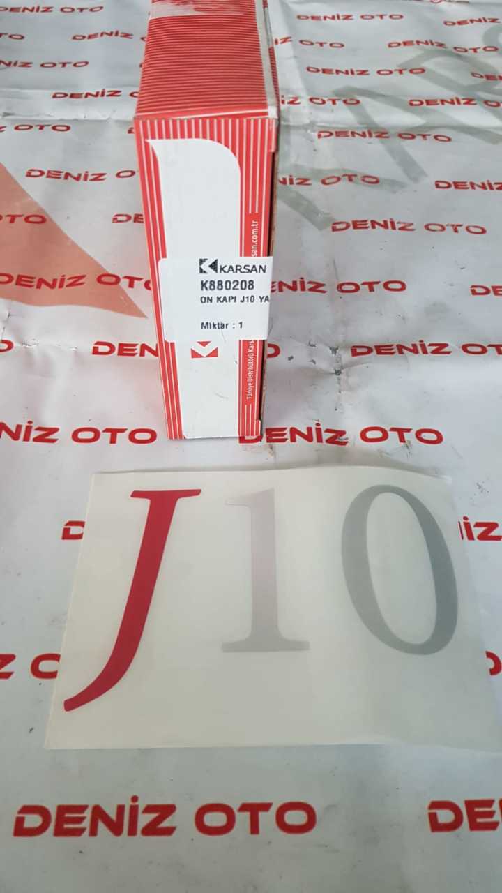 Karsan Ön Kapı J10 Yazı Etiketi K880208